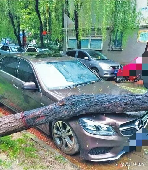 西安冰雹致百车被砸